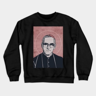 Hand drawn illustration of Saint oscar arnulfo romero Crewneck Sweatshirt